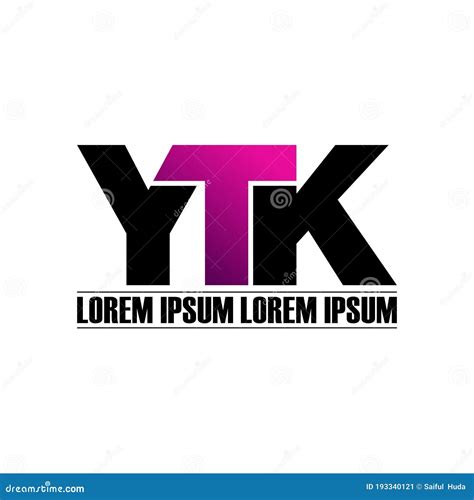 Letter YTK Simple Monogram Logo Icon Design. Stock Vector ...