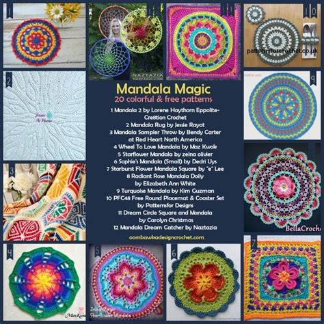 Beautiful Mandala Crochet Patterns Crochet Life Atelier Yuwa Ciao Jp