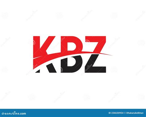 KBZ Letter Initial Logo Design Vector Illustration Stock Vector ...