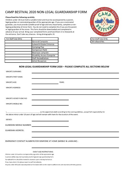 50 Free Guardianship Forms [Temporary / Permanent] ᐅ TemplateLab