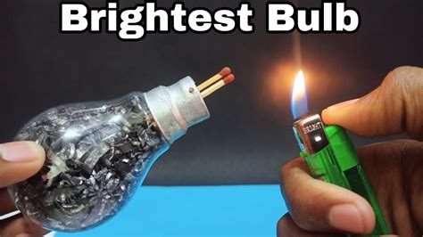 Brightest Light Bulb In World Magnesium Metal And Bulb Youtube