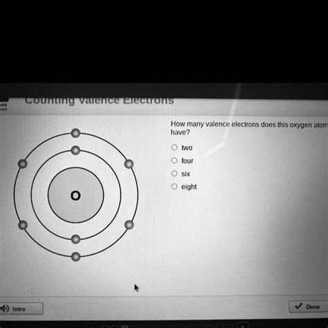 Counting valence Electrons How many valence electrons does this oxygen ...