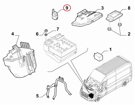 Реле предпускового подогревателя 10/20А Fiat Ducato Russia/Ducato New ...