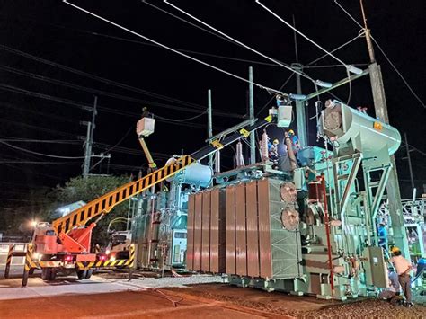 Meralco Energizes New Dolores 100 Mva Power Transformer Businessworld