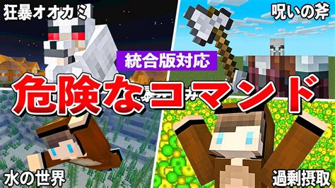 【マイクラ統合版】絶対にやめるべき危険なコマンドランキングtop6 Youtube