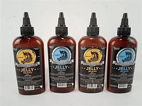 Lot Of 4 Bossman Jelly Beard Oils Dutch Goat