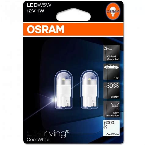 Osram W5w Ledriving Long Life 6000k Cool White Twin Imbu