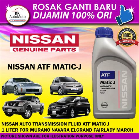 4 BOTOL Genuine Nissan Matic J Auto transmission fluid 1L for Murano ...