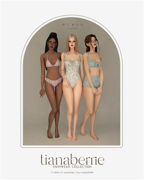 Luxysims Tianaberrie Swimwear Collection