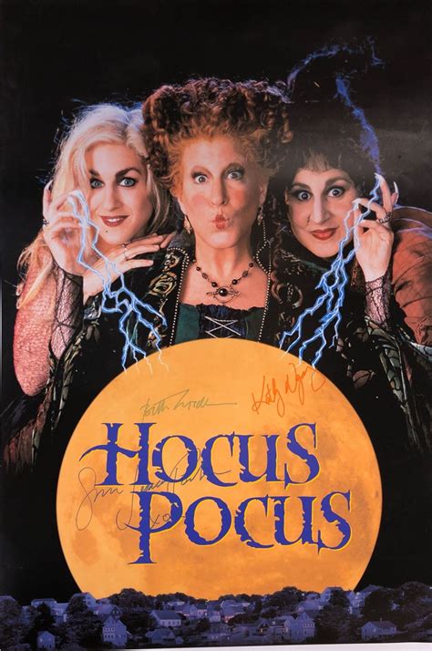 Hocus Pocus Sarah Jessica Parker Signed Poster