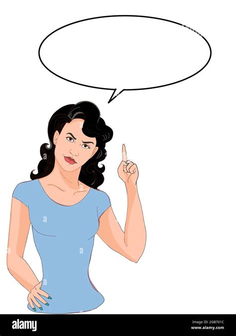 Cartoon Female Speech Bubble Hi Res Stock Photography And Images Alamy