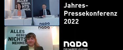 Jahres Pressekonferenz Der Nada