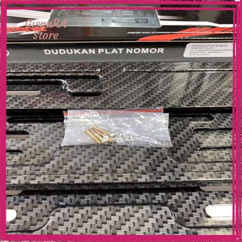 Jual Promo Bingkai Plat Nomor Carbon Dudukan Plat Nomor Carbon