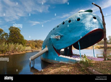 Usa Oklahoma Catoosa The Blue Whale Route 66 Roadside Attraction