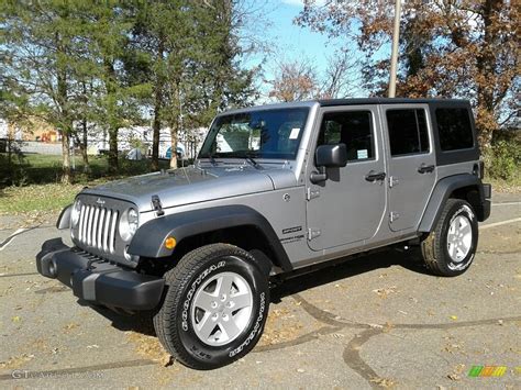 2018 Billet Silver Metallic Jeep Wrangler Unlimited Sport 4x4