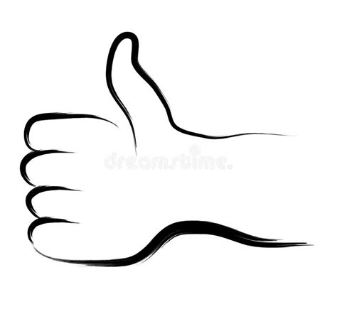 Green Thumbs Up Hand Sign Stock Vector Illustration Of Background 8958876