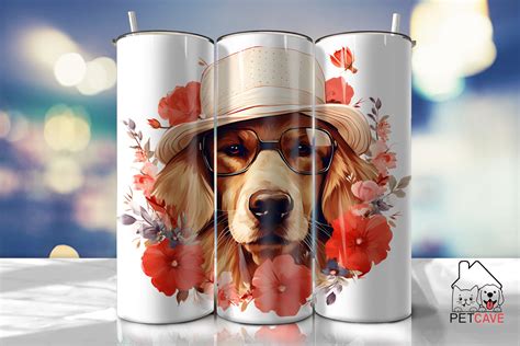 Golden Retriever Tumbler Wrap Graphic By Pet Cave Creative Fabrica