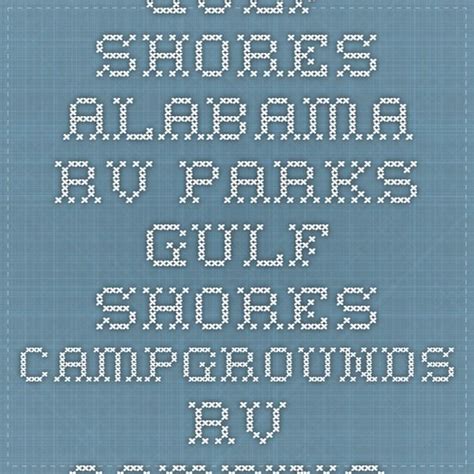 gulf shores Alabama RV Parks - gulf shores Campgrounds - RV Camping in Alabama | Good Sam Club ...