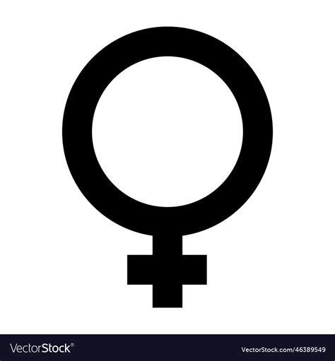 Female Sex Symbol Icon Gender Icon Woman Vector Image