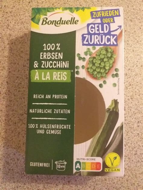 Bonduelle Erbsen Zuchini A La Reis Kalorien Neue Produkte Fddb