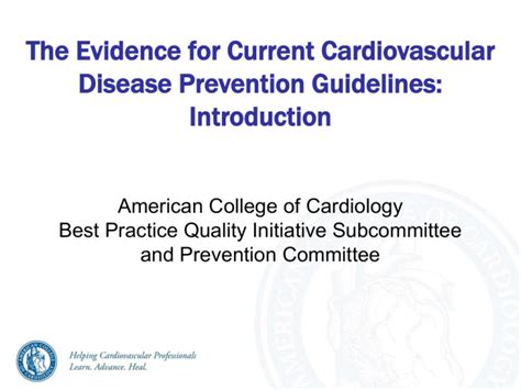 Introduction American College Of Cardiology