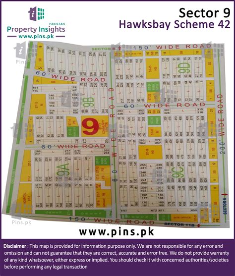 Layout Plan Siteplan Map Of Sector Hawks Bay Housing Scheme Scheme