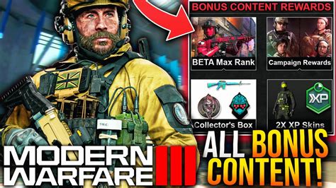 Modern Warfare 3 All Bonus Content And Rewards Secret Blueprints