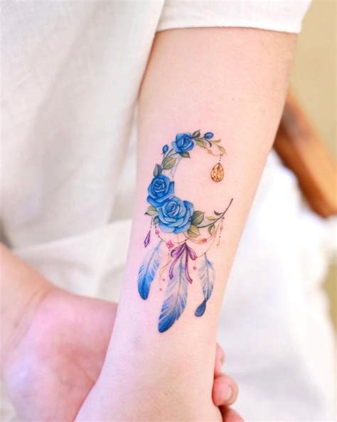 50 Blue Rose Tattoo Designs with Meaning | Art and Design