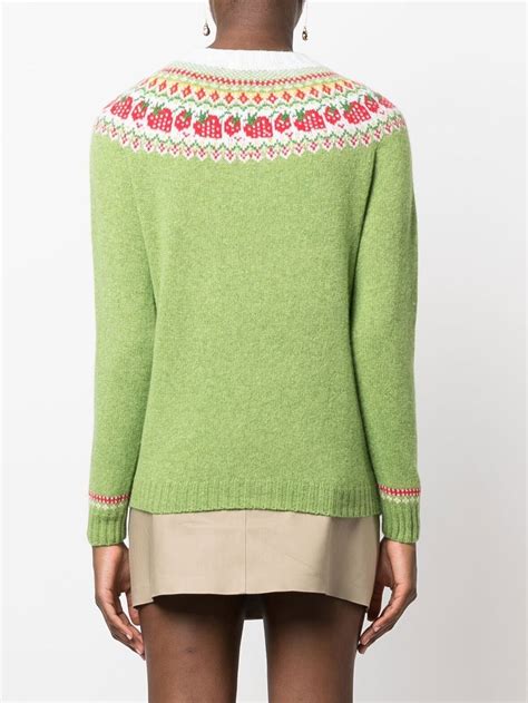 Mackintosh Kelsi Fair Isle Knit Jumper Farfetch