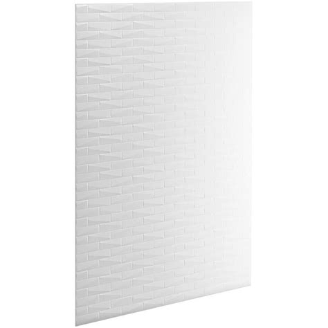 KOHLER Choreograph White Shower Wall Surround Side and Back Panels ...