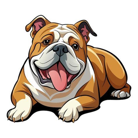 An English Bulldogs Happy Moment Premium Ai Generated Vector