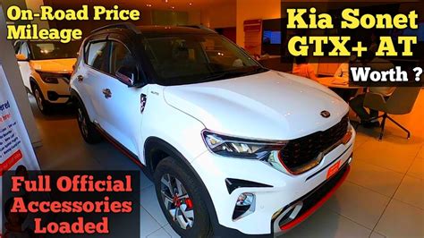 Kia Sonet Gtx At Dual Tone Top Model With Full Loaded Accessories