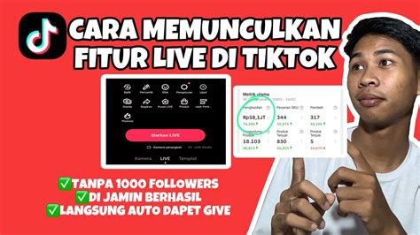 Cara Live Di Tiktok Tanpa 1000 Followers‼️‼️‼️ Terbaru 2024 Youtube