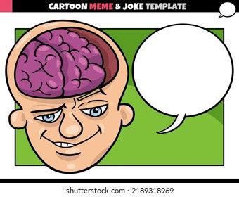 Cartoon Illustration Meme Template Blank Comic Stock Vector (Royalty ...