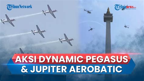 Aksi Tim Dynamic Pegasus Jupiter Aerobatic Warnai Langit Jakarta