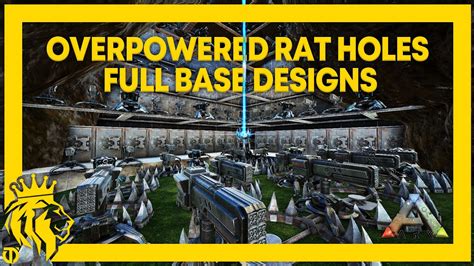 TOP 3 OVERPOWERED RAT HOLES W FULL Base Designs On ARK ARK