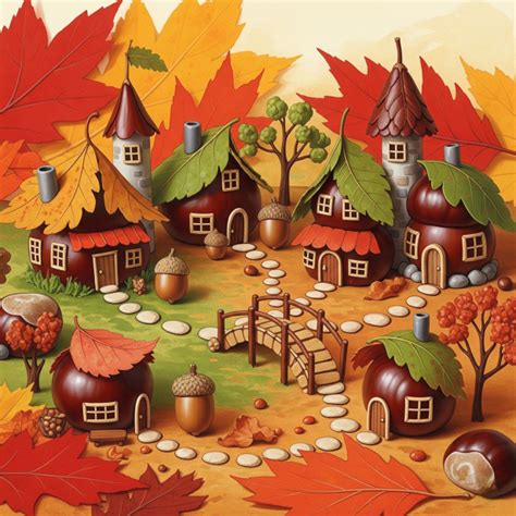 autumn village  stock photo public domain pictures