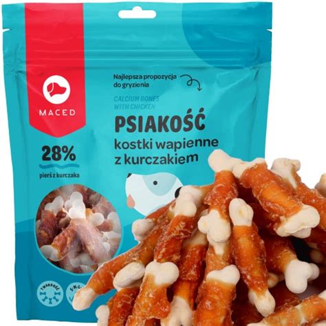 KOSTKI Z WAPNIEM I KURCZAKIEM Przysmak 500g MACED 11298444679 Allegro Pl