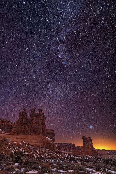 Winter Milky Way at Arches National Park Photograph by Dan Norris - Pixels