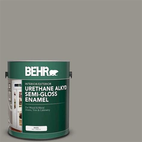 Behr Gal N Battleship Gray Urethane Alkyd Semi Gloss Enamel