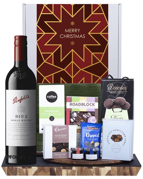 Buy Hamper World Christmas Hamper With Penfolds Bin 8 Online Low