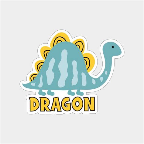 Beautiful dragon sticker design printable 18018651 Vector Art at Vecteezy