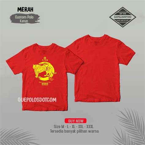 Jual Kaos T Shirt Keluarga Motif CUTTING HARIMAU LINGKARAN KAOS IMLEK