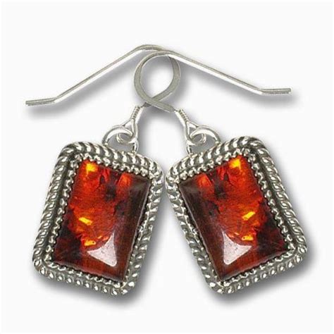 Amber Earrings - Southwest Indian Foundation