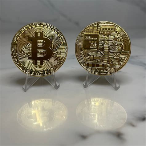 Bitcoin Physical Coin Collectible Cryptocurrency Money Btc Souvenir