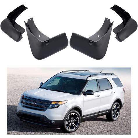 Moertifei 4pcs Car Mudguard Fender Mud Flaps Splash Guards Compatible With Ford Explorer 2011