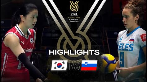 Kor Vs Slo Highlights Women S Oqt Vcp Volleyball