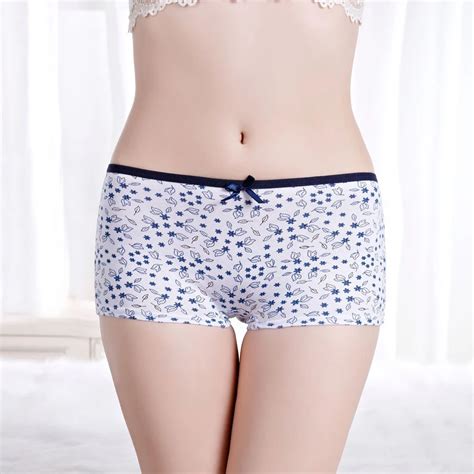 Pure Cotton Clear Printed White Boxer Shorts Wholesale For Women Buy White Boxer Shorts