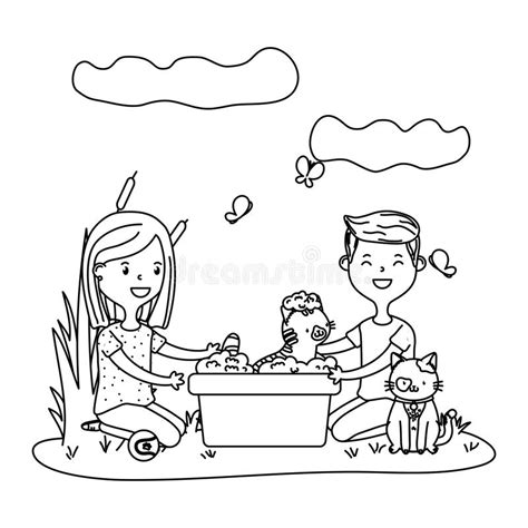 Couple Bathing Stock Illustrations 976 Couple Bathing Stock Illustrations Vectors And Clipart