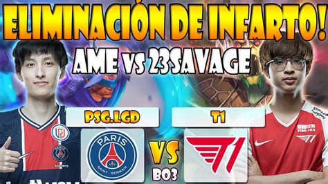 PSG LGD VS T1 BO3 GAME 3 ELIMINACIÓN AME VS 23SAVAGE ESL ONE FALL 2021